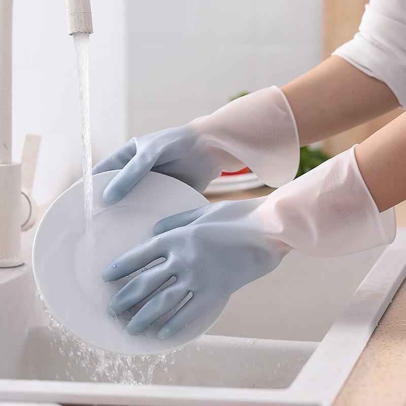 Durable Kitchen Dishwashing Rubber Gloves