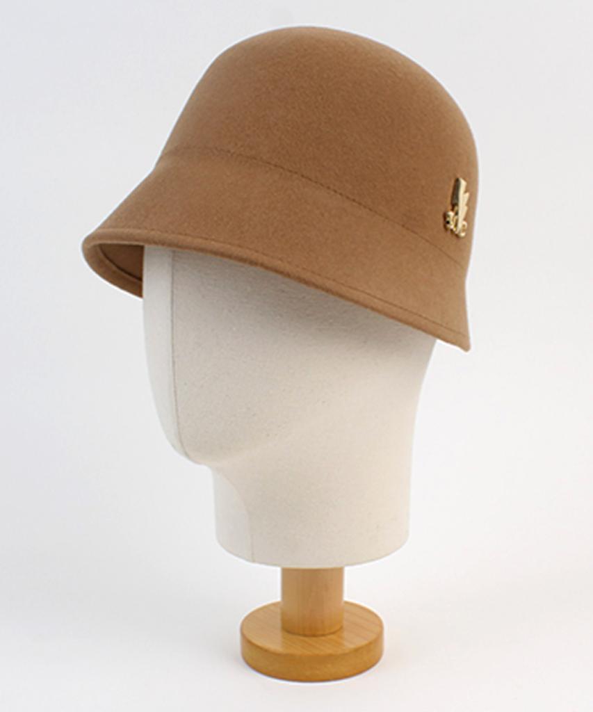 Yunibeosyeolkemiseuteuli French Wool Beige Drop Bucket Wool Bucket Hat