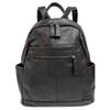 Genuine Leather Backpack Black Cowhide Fashionable Backpack for Women Soft Leather Women's Backpack Women's Bag