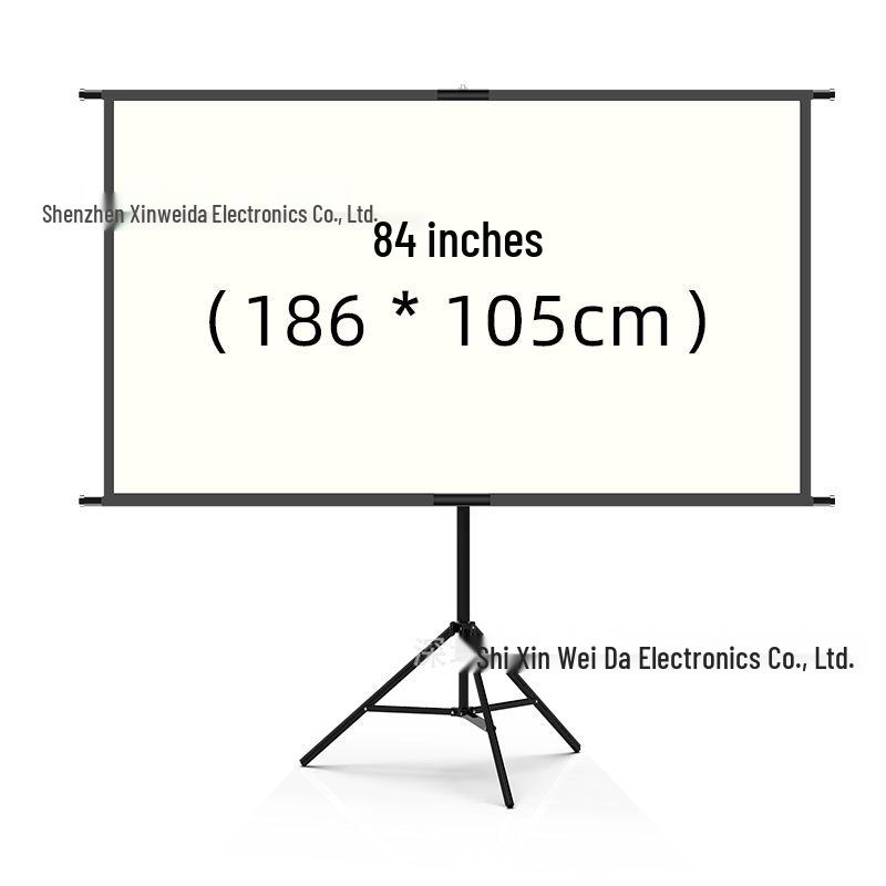 Portable Wall-Mountable Anti-Light Projector Screen for Indoor/Outdoor Use