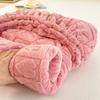 3PC(1XSheet+1XPillowcase)Winter Warm Fitted Bed Sheet Taff Velvet Fleece Bed Linen Single/Double/King/Queen Size Plush Mattress Cover Thick Bed Cover