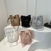 Niche Design Pleated Bag New Women's Bag Summer Popular Texture One-shoulder Armpit Bag Hand Bucket Bag