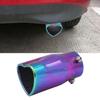 Universal Exhaust Tail Pipe Muffler 2.5 Inch ID Inlet Bolt-on Heart Edge Car Universal Stainless Steel Outlet Muffler