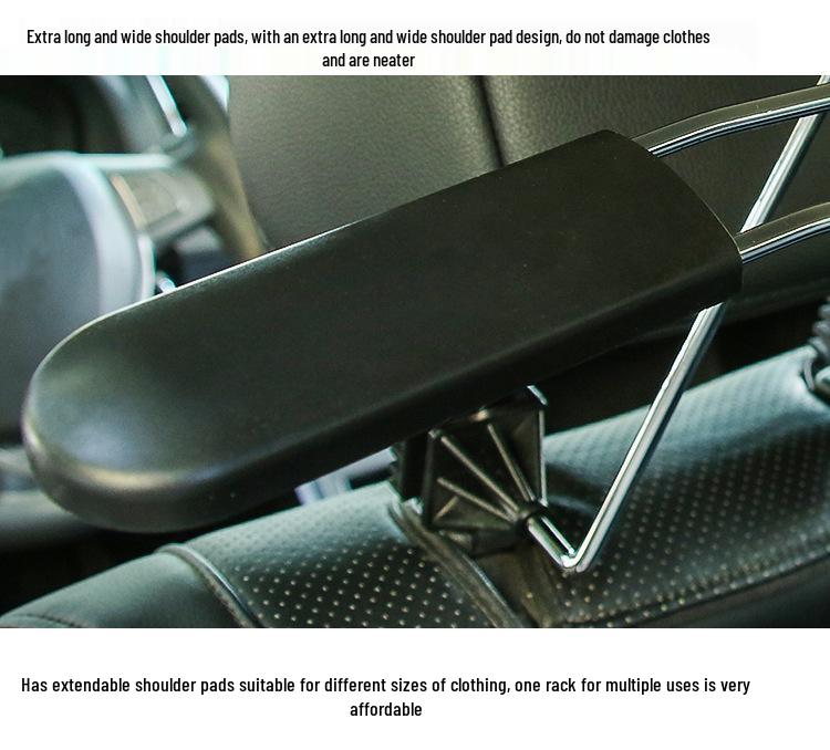 Car Retractable Peach Wood Grain Stainless Steel Clothes Hanger & Drying Rack