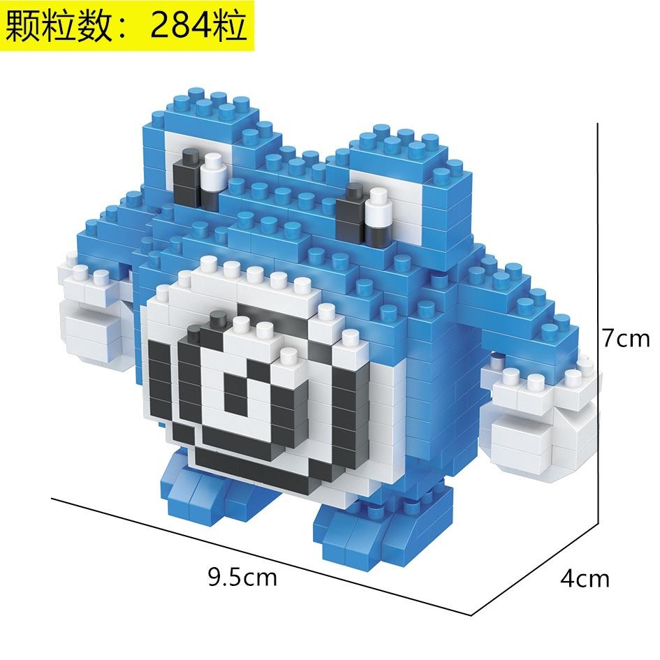 Pokemon Micro Building Blocks LBOYU Jigglypuff Gengar Mudkip Piplup Raichu Bulbasaur Pikachu Mini Brick Figures Toy For Kids