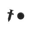 ACROPIX 40 pièces Rivets en plastique Attaches d'aile Clips de fixation Universel Trou de 6 mm de diamètre Noir