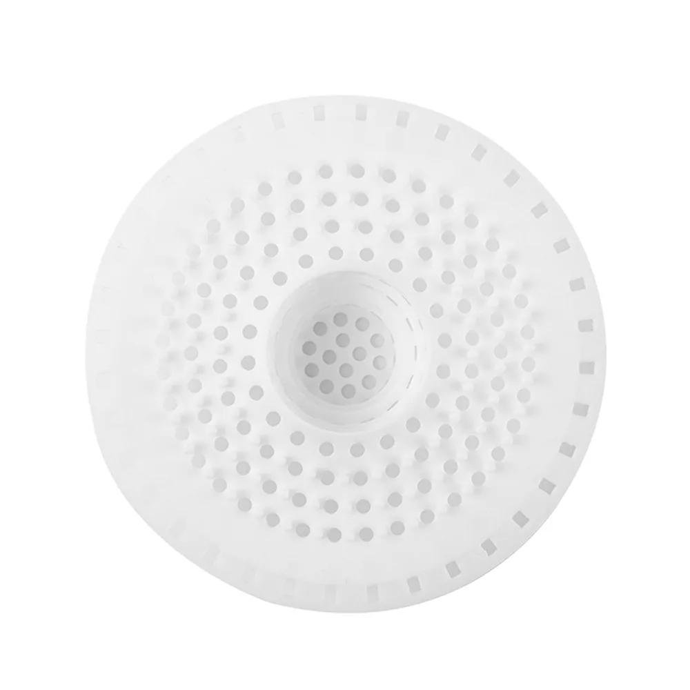 1/2 pièces Silicone Anti-blocage Attrape-cheveux Bouchon de cheveux Coussin Couvercles de drain de sol de douche Crépine d'évier Salle de bain Cuisine Anti