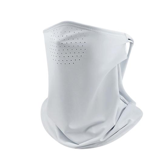 Sun Protection Guard Quick-Dry Fabric Ice Silk Face Guard with Breathable Mesh Cooling Fabric Extended Neck Gaiter Anti-UV Face Guard