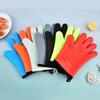 Anti-scald Thickened Silicone Gloves Heat Resistant Microwave Oven Baking Gloves BBQ Gloves Anti-slip Heat Insulation Mitts