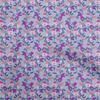 Cotton Flex Dusty Blue Fabric Florals Fabric For Sewing Printed Craft Fabric By The Yard 40 Inch