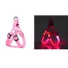 Light Up LED Dog Harness Adjustable Rechargeable Luminous Pet Chest Strap Soft Flashing Dog Glowing Vest Outdoor Activities