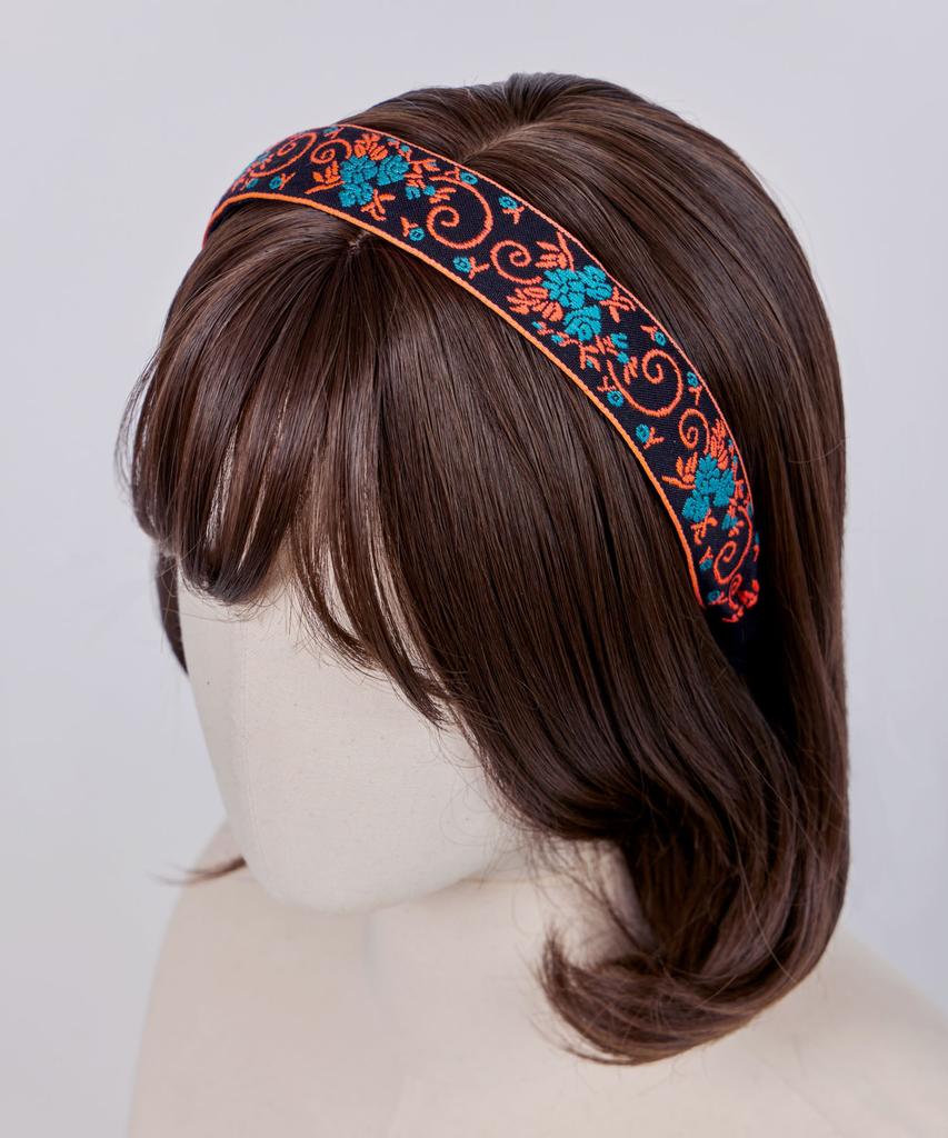 Maia Climbing Rose Headband P-Orange