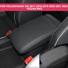 Pour Volkswagen VW Tiguan 2017 2018 MK2 Cuir Microfibre Protection Couvercle Boîte Accoudoir Voiture Accessoires Voiture