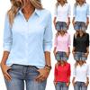 Camicie da donna con bottoni Maniche lunghe Top Bluse Outfit Moda Business Casual