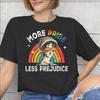 All Seasons More Pride Less Prejudice T Shirt For Unisex Pure Cotton Tee Shirt Short Sleeve Tops
