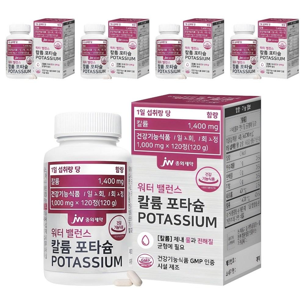 JW Choongwae Pharmaceutical Water Balance Potassium 120 Tablets 5 Pcs