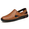 Men'S Shoes Genuine Leather Trending Summer Casual Shoes Men Breathable Outdoor Luxury Sandals Man Non-Slip Beach Brand Loafers