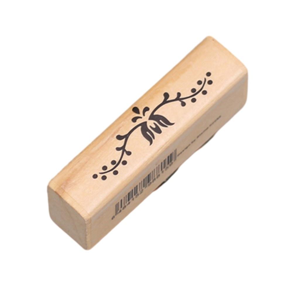 Timbro floreale per scrapbooking, artigianato per matrimonio scritto a mano, bellissimo design, timbro in gomma di legno con fiori in pizzo, decorazione