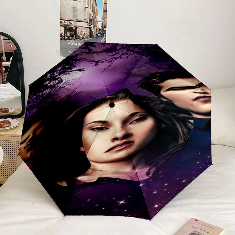 Vampire Saga Romance Umbrella 8-Frame for Travel, Camping, Casual Lightweight Portable Umbrella, Essential for Every Family Holidays Birthday Gift