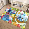 1ks Disney Lilo a Stitch Vzorový Koberec Plošný Koberec Protišmykový Koberec Ručne Umývateľná Podložka na Podlahu Vhodná do Obývacej Izby Spálne Domáca Dekorácia
