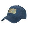 Cute Wild Cartoon Giraffes Print Washed Cowboy Baseball Cap for Adults Adjustable Baseball Caps Outdoor Sports