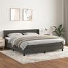 Maison Exclusive - Lattenrost und Matratze Dunkelgrau 160x200cm Samt