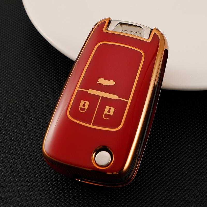 TPU Car Flip Key Case Cover Shell For Chevrolet Cruze Aveo Trax Sail Malibu Captiva Opel Vauxhall Astra J Corsa Insignia Mokka