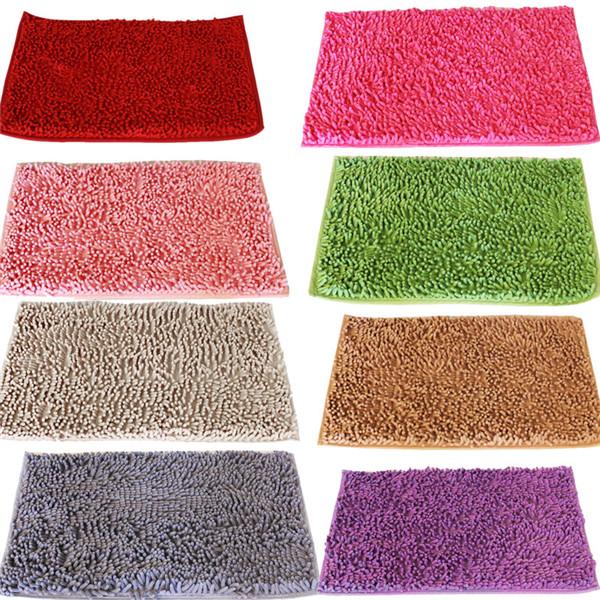 Home Badmat Chenille Badkamer Wateropname Pluche Vloermatten Entree Deurmat Antislip Toilettapijt