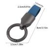 1PC Frosted Creativity Cowhide Metal Ring Gift Ring Key Rings Car Pendant Outdoor Keychain Solid Color