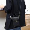 Genuine Leather Mobile Phone Bag for Women, New Trendy Mini Shoulder Bag Crossbody Bag Vertical Small Bag Autumn