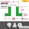 Step T-Shaped Nylon Insulating Bushing Washer, M3-M35 Thread Protection Spacer
