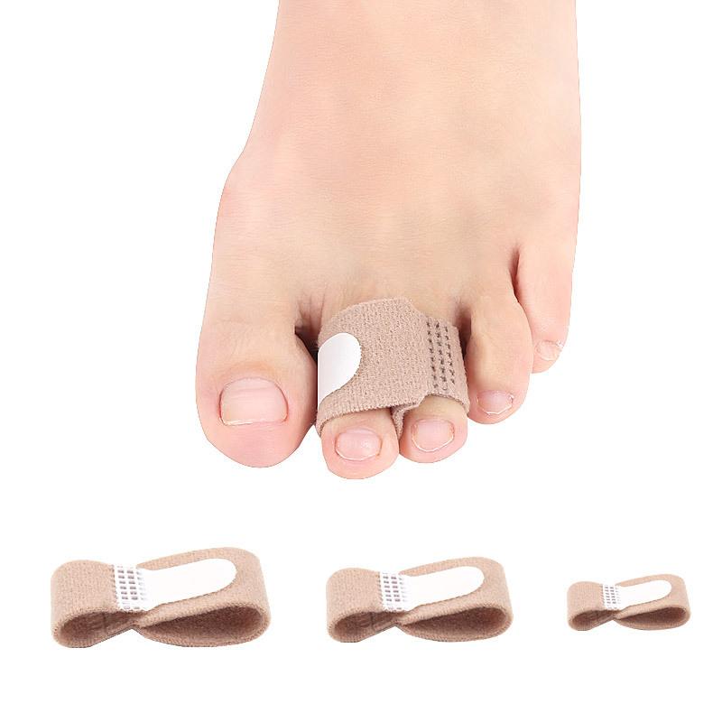 Fabric Toe Finger Straightener Hammer Toe Hallux Valgus Corrector Bandage Toe Separator Splint Wraps Foot Stretcher Care Tool