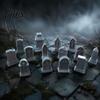 Realistic Cemetery Decor 14 Pcs Mini Tombstone Model, 3D Printed Miniature Gravestone Scenery Model Landscape Building Supplies Props for Tabletop
