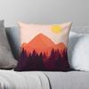 Firewatch Forest Mountain Horizon Pillowcase Polyester Linen Velvet Creative Zip Decorative Throw Pillow Case Home Cushion Case