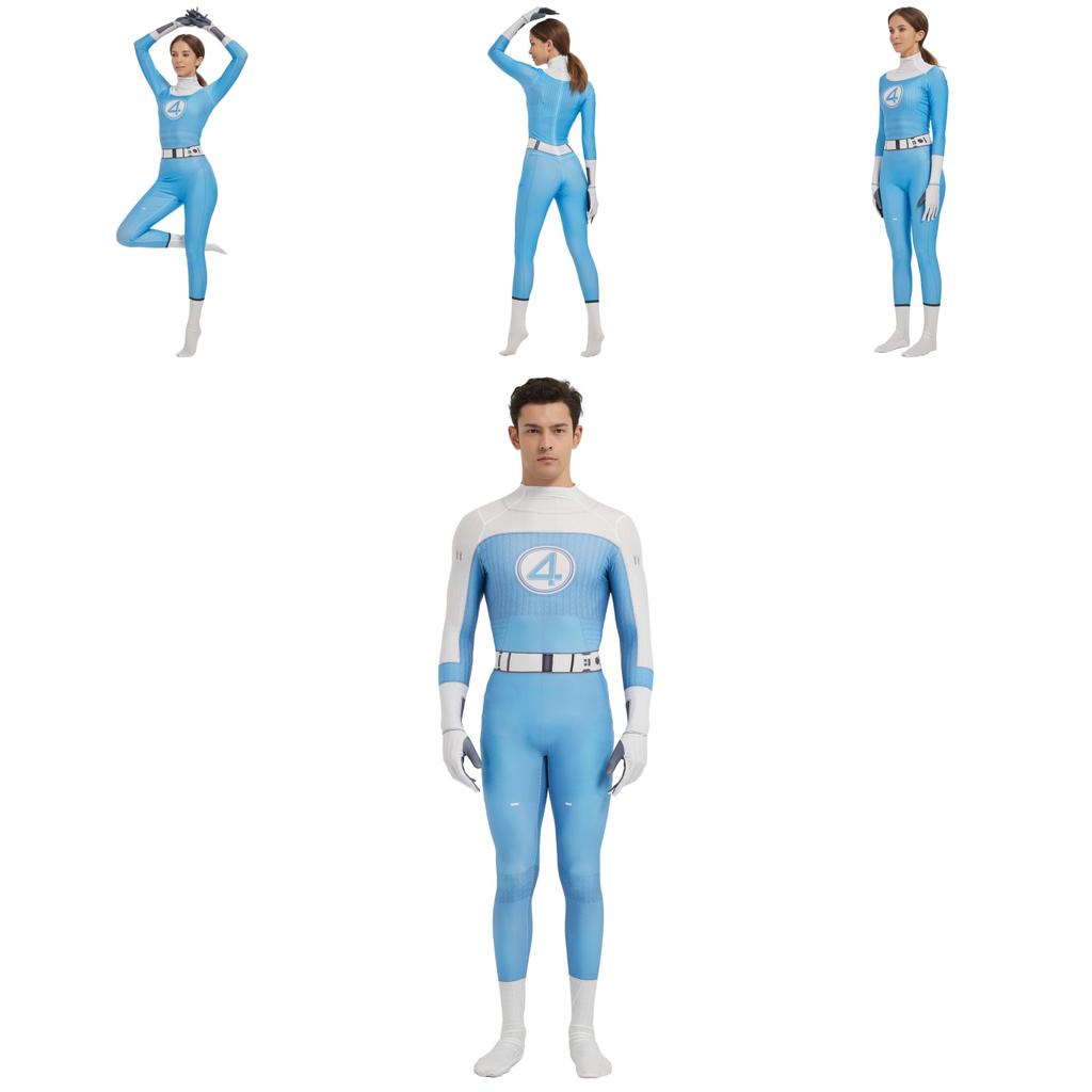 Der Fantastische Vier Cosplay Jumpsuit Mit Spandex Für Game Anime Rollenspiel