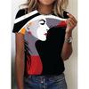 Mode Modern Meisjes T-shirt 3D Print Dames Pullover Y2k Kleding Korte Mouw Tops Ronde Hals Tees Sport Casual Shirt Blouse