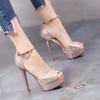 Platform High Heels Pumps Women Shoes Heels Sandals Wedding Shoes Sandalia Feminina 12 CM Heels Escarpins Tacones Mujer