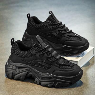 Spring Men's Shoes New Breathable Mesh Shoes Men's Trend Versatile Little White Shoes Platform Sports Shoes Casual Dad Shoes