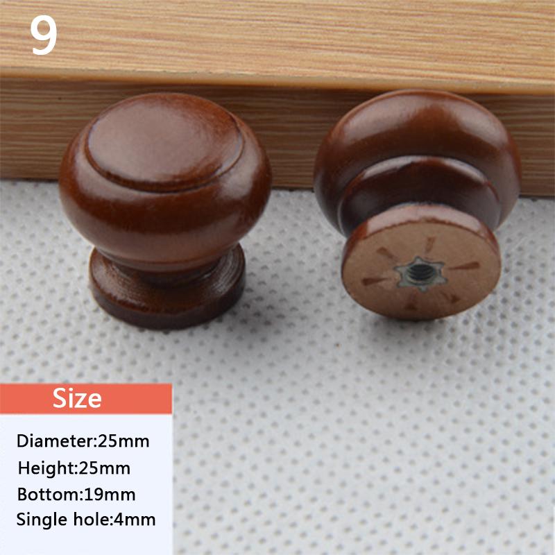 Lätt trälådhandtag Skåphandtag Dörrknopp Elegant Varmt hållbart skåpdraghandtag