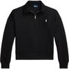 Polo Lätt Fleece Quarter-Zip Långärmad Tröja Dam tröja Svart 211971696-004