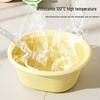Collapsible Portable Washbasin: Thickened, Telescopic, Solid Color Basin for Laundry and Household Use