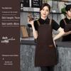 Custom Logo Canvas Apron - Waterproof, Perfect for Coffee Shops, Catering, Baking, and Artists