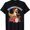 Schlagzeugsaurus Dinosaurier Musiker T-Rex spielt Schlagzeug Schlagzeuger T-Shirt