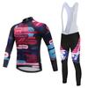 Autumn Velvet Thin Cycling Suit, Long-sleeved Suit, Speed Skating Suit, Windproof and Warm Cycling Suit, Road Bike Cycling Equipment