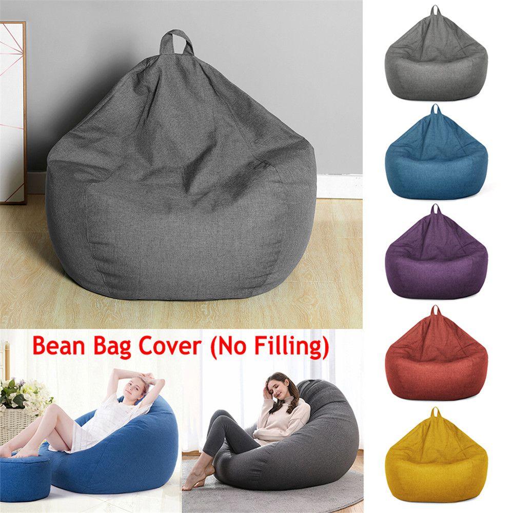 Soft Comfy Seat Sofa Couch Cover Lazy Lounger Snugly Gamer Chair Large Bean Bag Chair Sofa Cover