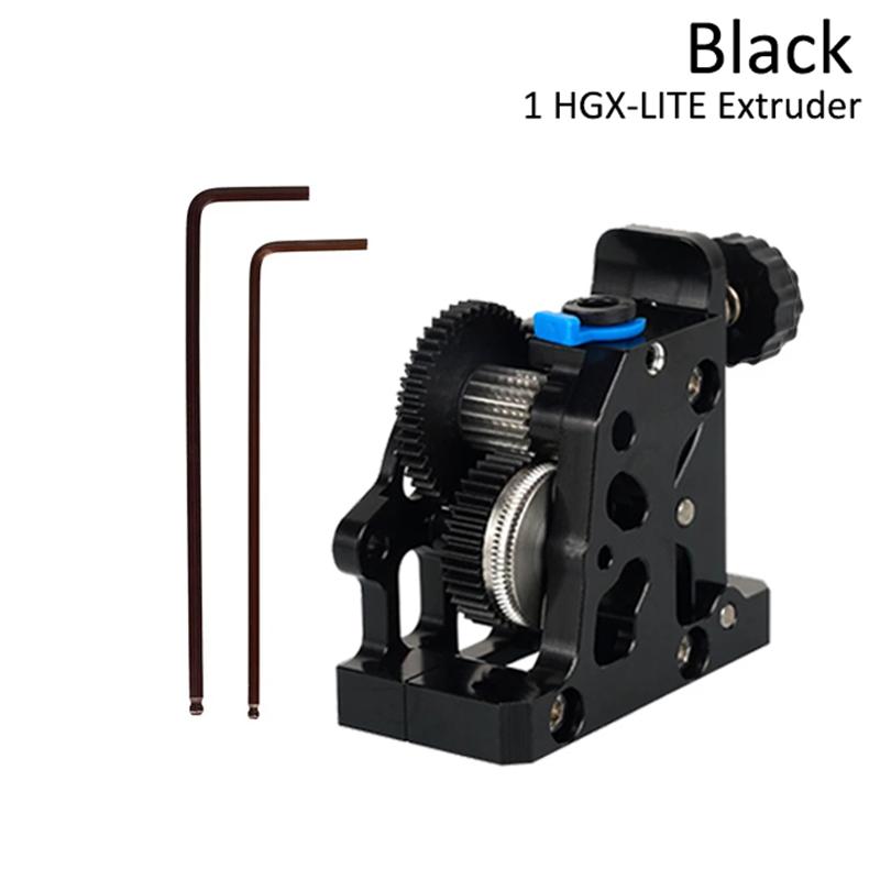 HGX LITE Extruder Dual Gear Extruder Hard Steel Reduction Gear High Speed Motor 3D Printer Parts for CR10 CR 10S Ender3 V2 VORON