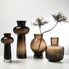 Nordic Home Decor Heavy Glass Vase Living Room Decoration Flower Arrangements Desktop Hydroponic Vase