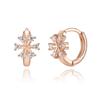 CRANNE 14K Snowflake One-Touch Earrings (Gold Filled) C24EGF105