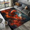 Chinese Style Dreamy Dragon Cartoon Carpet Rug for Living Room Bedroom Home Sofa Decoration,Kid Area Rug Non-slip Floor Mat