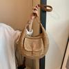 Woven Summer Fashi Straw Bag Beach Holiday Crossbody Bag Shopping Large Capacity Shoulder Handbag Messenger Ladies Women